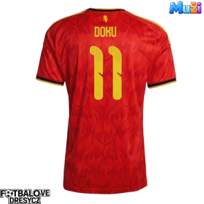 Belgie Jeremy Doku #11 Domácí Dres MS 2026 Krátký Rukáv